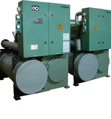 日立螺杆水源热泵机组RHU140WHZ-E系列安装